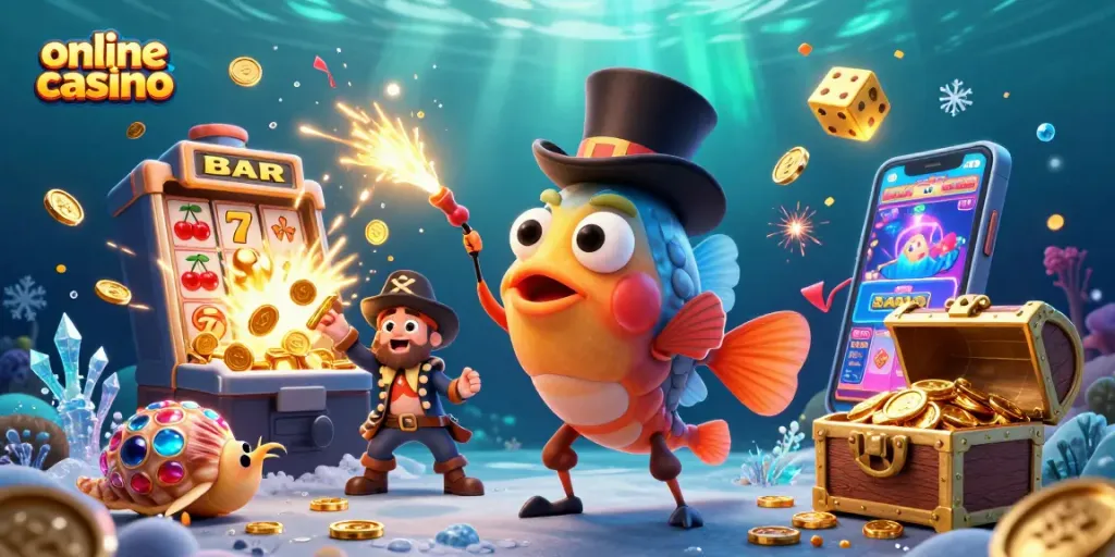 Engage in thrilling online casino action with vibrant characters and massive jackpots bursting forth.