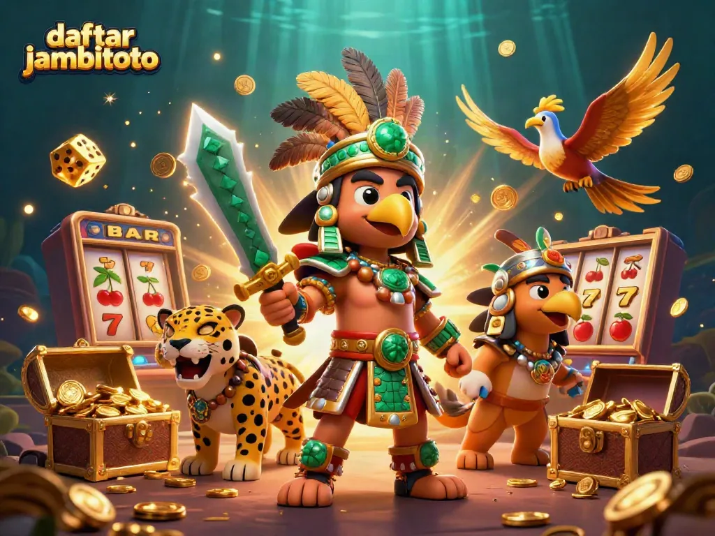 Experience the excitement of daftar jambitoto with dynamic slot machines and Aztec warriors.