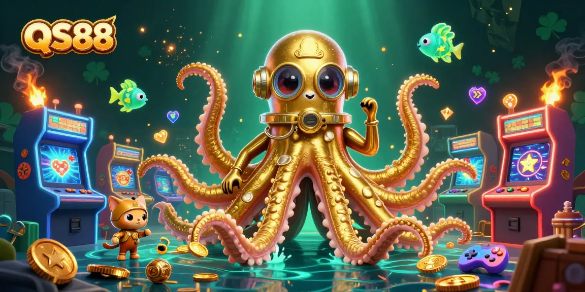 Experience exhilarating gaming action at QS88 with vibrant characters and dynamic casino elements.