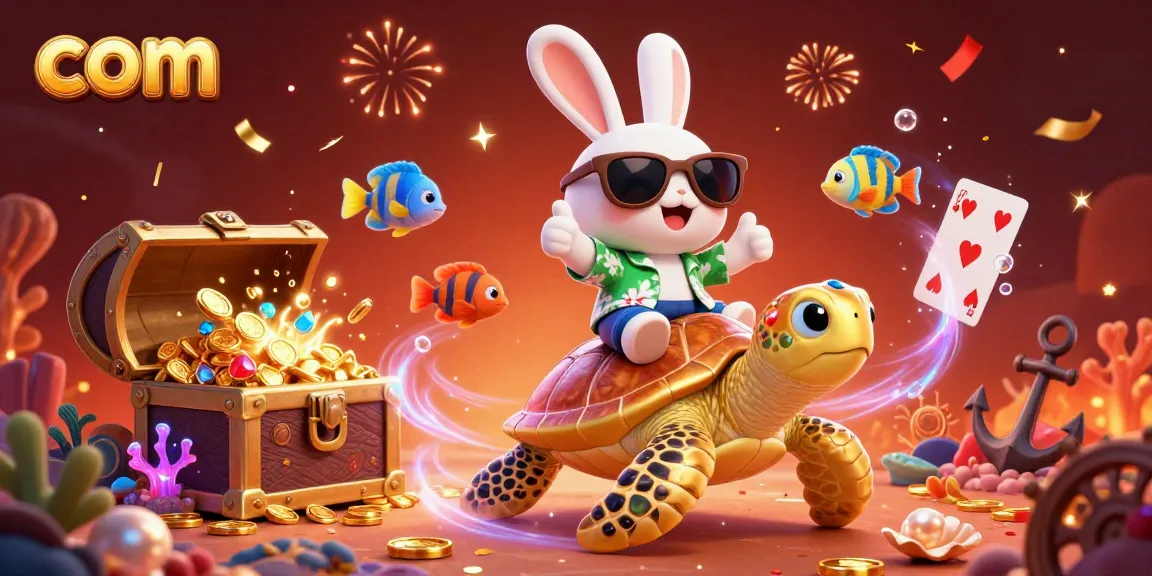 Experience the thrill of com's casino magic with a vibrant underwater scene filled with celebration elements.