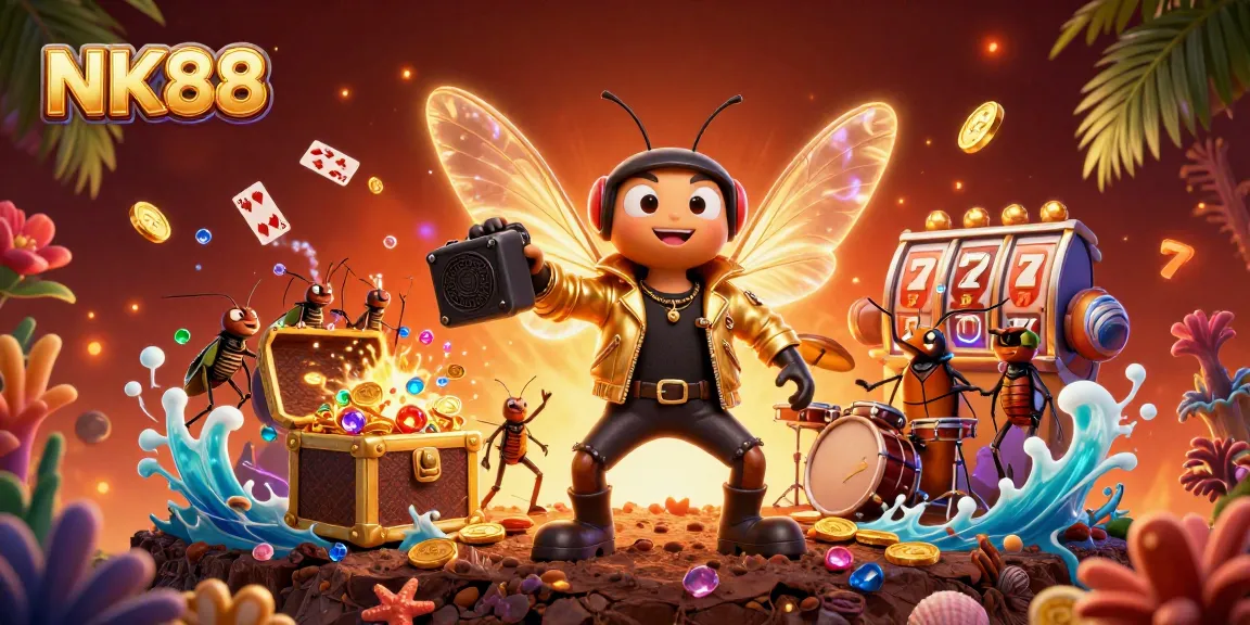 Play exciting casino games and win big at NK88 with vibrant visuals and dynamic elements.