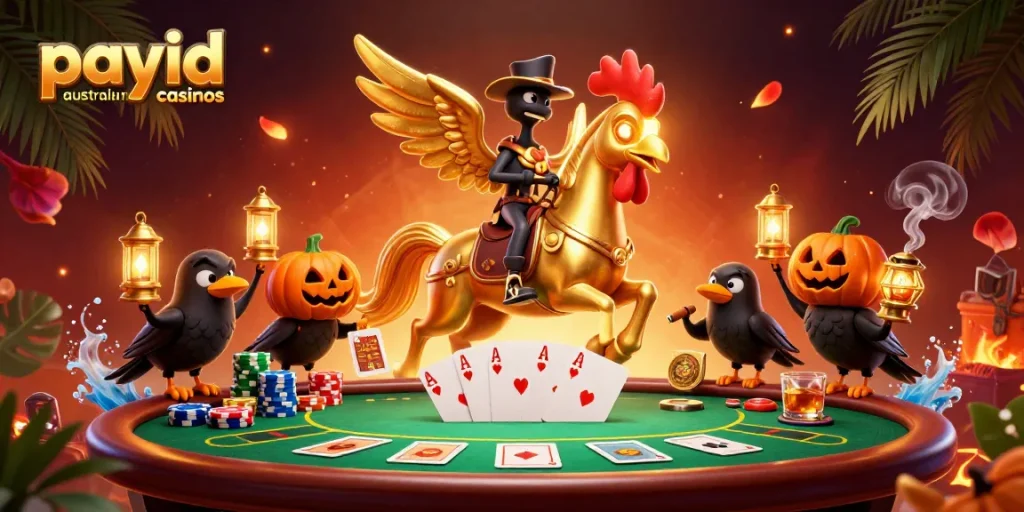 Play exciting games at payid australian casinos featuring unique poker elements and dynamic characters.